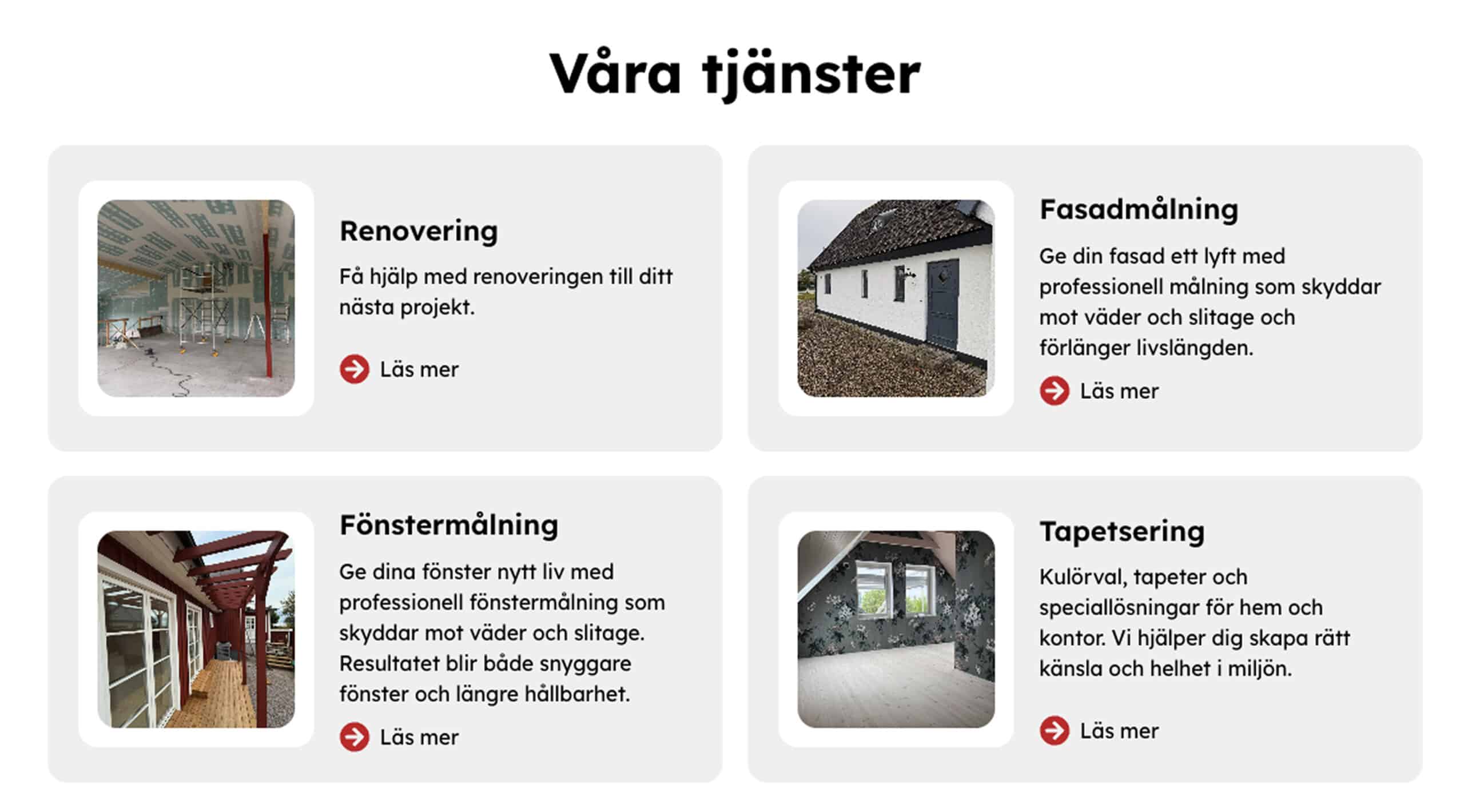 Björkquist Måleri tjänster efter Searchflows insatser
